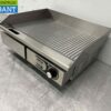 RVS Grillplaat Bakplaat Geribbelde plaat 55 cm 230V Horeca - Afbeelding 3