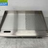 RVS Grillplaat Bakplaat 1/2 Geribbeld 74 cm 400V Horeca - Afbeelding 2