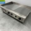 RVS Grillplaat Bakplaat 1/2 Geribbeld 74 cm 400V Horeca - Afbeelding 3