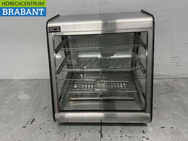 RVS Warmhoudvitrine Warmtevitrine 63,5 cm 230V Horeca