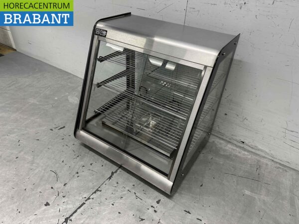 RVS Warmhoudvitrine Warmtevitrine 63,5 cm 230V Horeca - Afbeelding 3