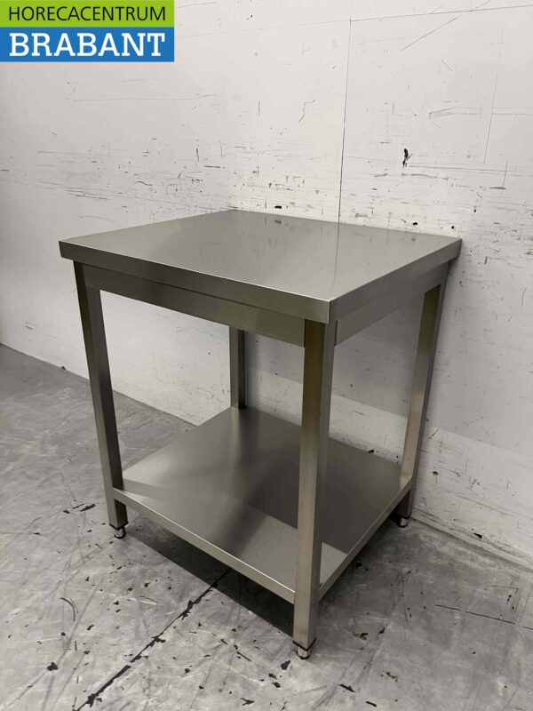 RVS Werktafel Tafel Basic-line 70 x 60 x 85 cm Horeca - Afbeelding 2