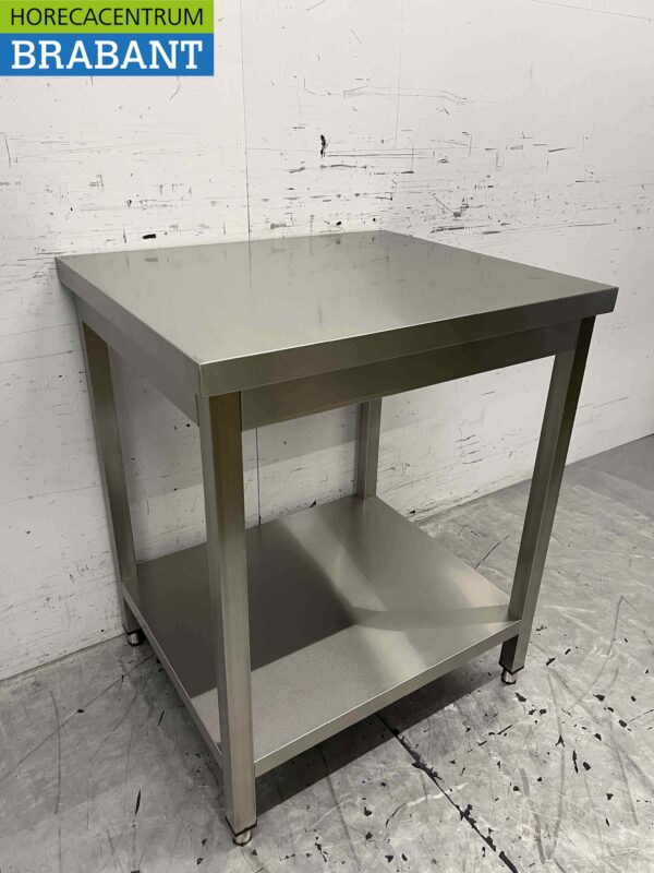 RVS Werktafel Tafel Basic-line 70 x 60 x 85 cm Horeca - Afbeelding 3