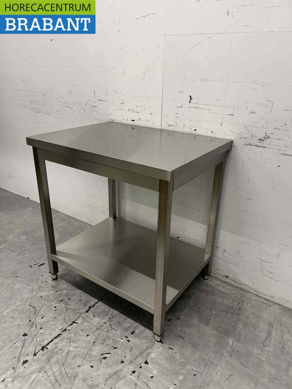 RVS Werktafel Tafel Basic-line 80 x 60 x 85 cm Horeca - Afbeelding 2