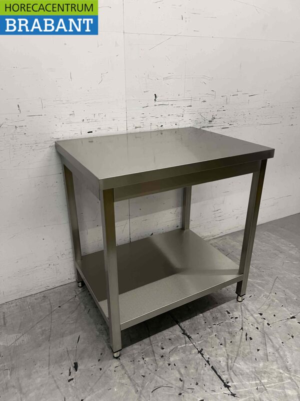 RVS Werktafel Tafel Basic-line 80 x 60 x 85 cm Horeca - Afbeelding 3