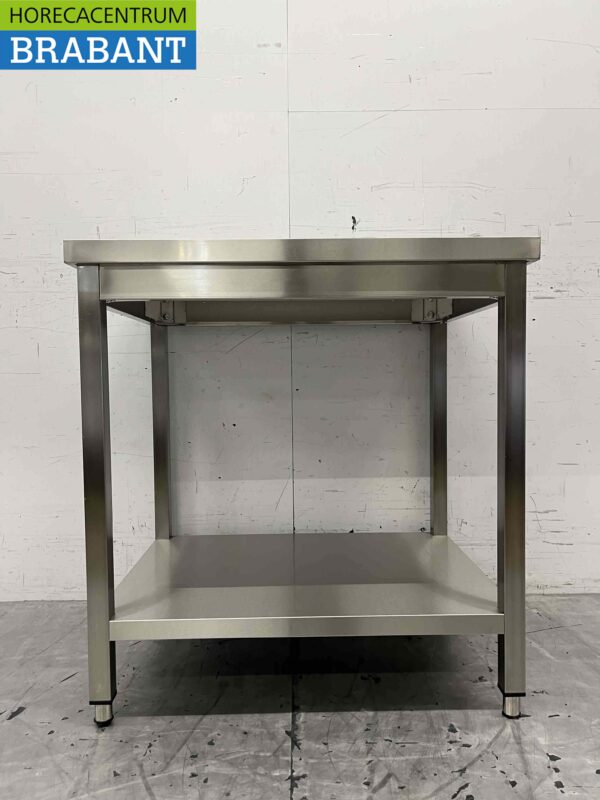 RVS Werktafel Tafel Basic-line 80 x 60 x 85 cm Horeca - Afbeelding 4