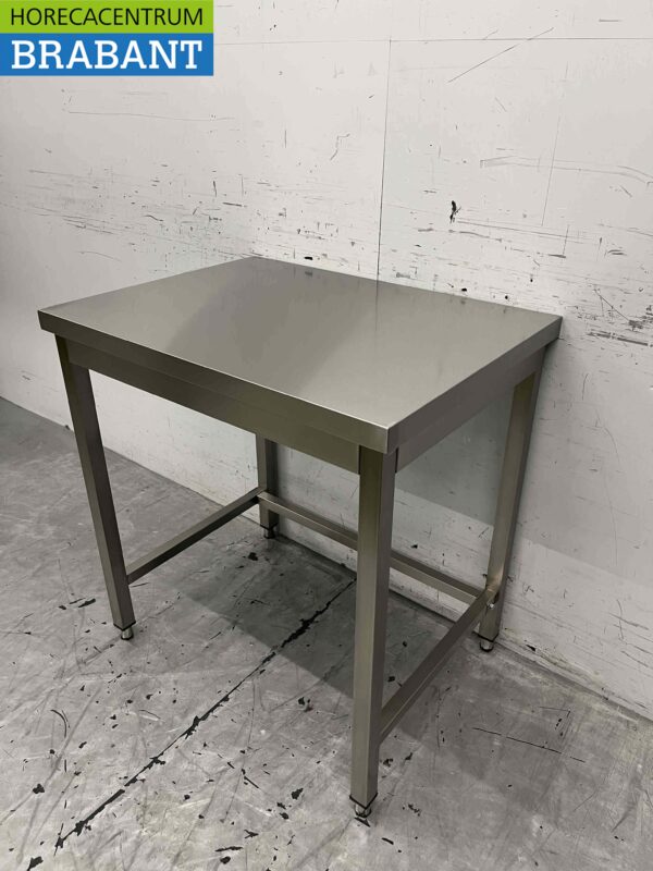 RVS Werktafel Tafel Basic-line 80 x 60 x 85 cm Horeca - Afbeelding 2