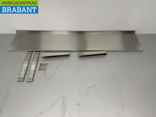 RVS Wandschap Schap Basic-line 150 x 30 cm Horeca