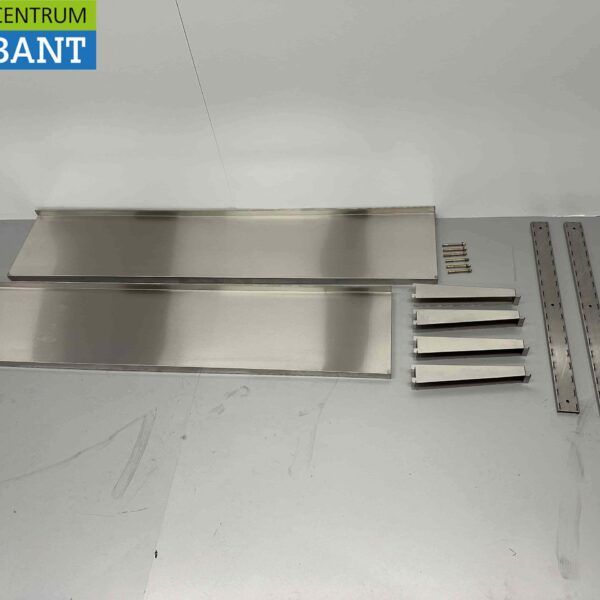 RVS Dubbel Wandschap Schap Basic-line 150 x 30 cm Horeca