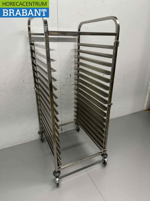 RVS Regaalwagen 32 x 60/40 cm Bakery norm Horeca - Afbeelding 2
