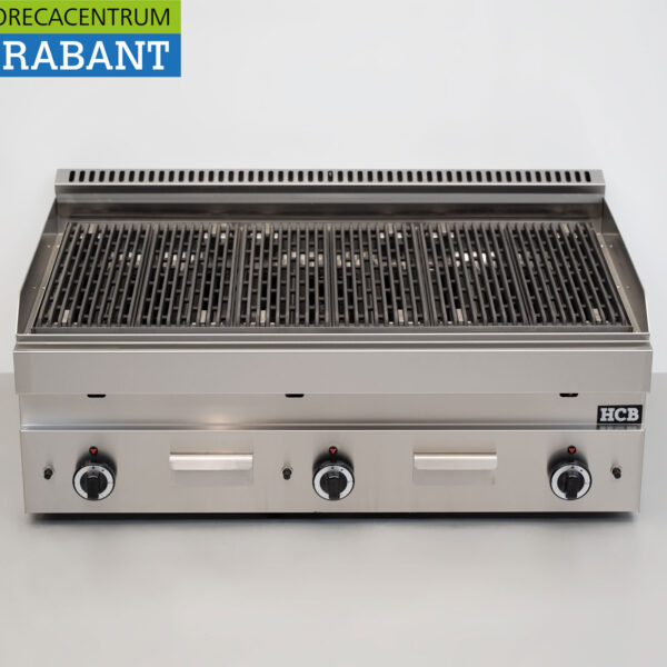 HCB RVS Lavagrill grill steengrill 650 Series 102 cm 16,5 kW Gas Horeca