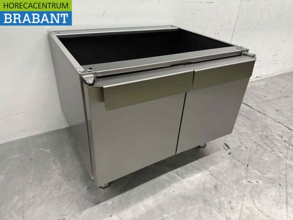 RVS Onderstel met 2 klapdeuren 650 Series 70 cm Horeca - Afbeelding 3