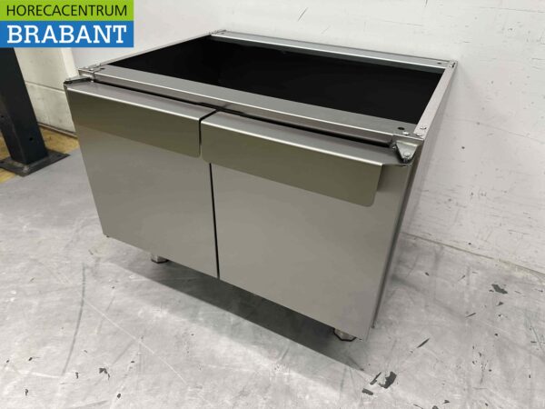 RVS Onderstel met 2 klapdeuren 650 Series 70 cm Horeca - Afbeelding 4