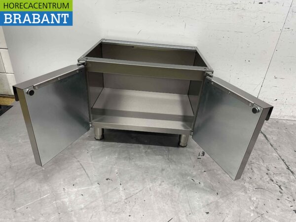 RVS Onderstel met 2 klapdeuren 650 Series 70 cm Horeca - Afbeelding 5