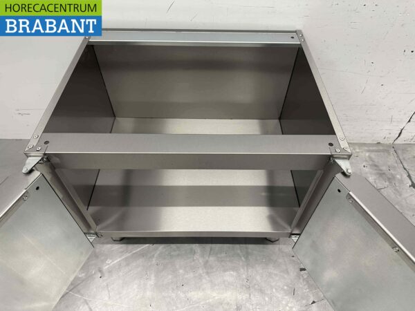 RVS Onderstel met 2 klapdeuren 650 Series 70 cm Horeca - Afbeelding 6