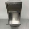 RVS Verrijdbare prullenbak afvalbak vuilnisbak Premium-line Duwdeksel Kanteldeur 50 liter Horeca - Afbeelding 5