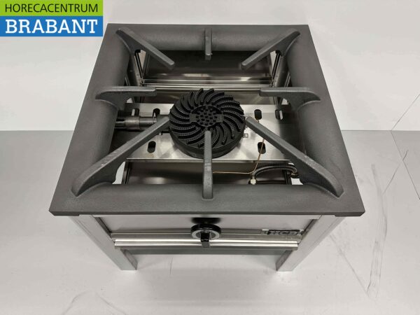 RVS Hokker Wokbrander Wok Premium-line 12 kW Horeca - Afbeelding 4
