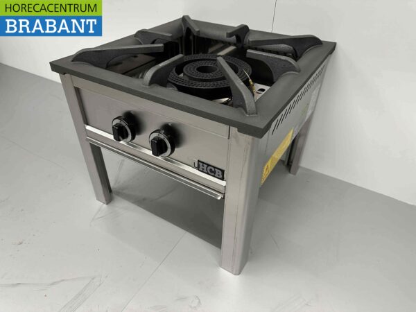 RVS Hokker Wokbrander Wok Dubbele brander Premium-line 22 kW Horeca - Afbeelding 2