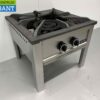 RVS Hokker Wokbrander Wok Dubbele brander Premium-line 22 kW Horeca - Afbeelding 3