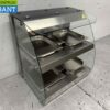 RVS Luxe warmhoudvitrine 4 x ½ GN 63 cm 230V Horeca - Afbeelding 3