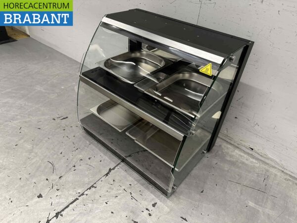RVS Luxe warmhoudvitrine 4 x ½ GN 63 cm 230V Horeca - Afbeelding 4
