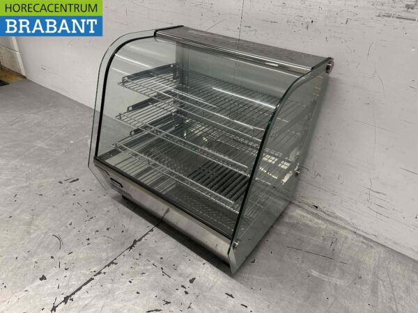 RVS Luxe warmhoudvitrine 120 liter 68 cm 230V Horeca - Afbeelding 2