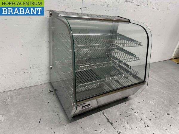 RVS Luxe warmhoudvitrine 120 liter 68 cm 230V Horeca - Afbeelding 3