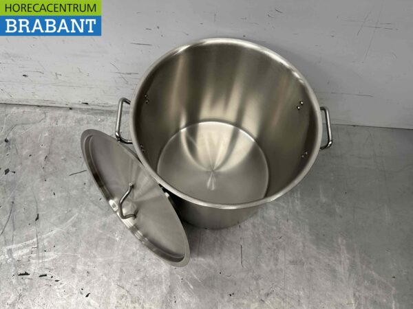 RVS Soeppan Kookpan Pan Inductie 43 x 42 cm 50 liter Horeca - Afbeelding 3