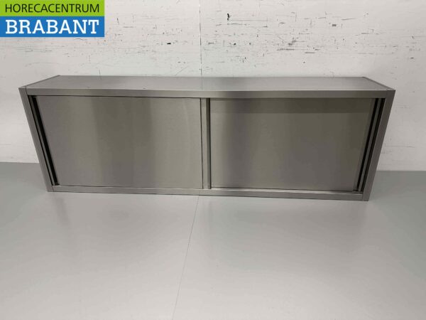 RVS Wandkast Kast Premium-line 2 Schuifdeuren 200 cm Horeca