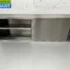 RVS Wandkast Kast Premium-line 2 Schuifdeuren 200 cm Horeca - Afbeelding 4