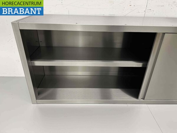 RVS Wandkast Kast Premium-line 2 Schuifdeuren 200 cm Horeca - Afbeelding 5
