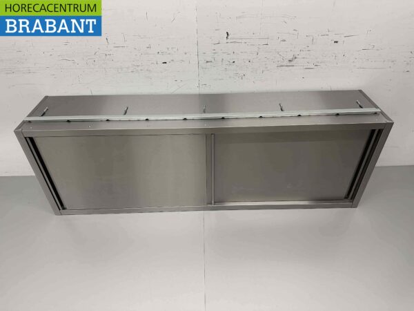 RVS Wandkast Kast Premium-line 2 Schuifdeuren 200 cm Horeca - Afbeelding 7