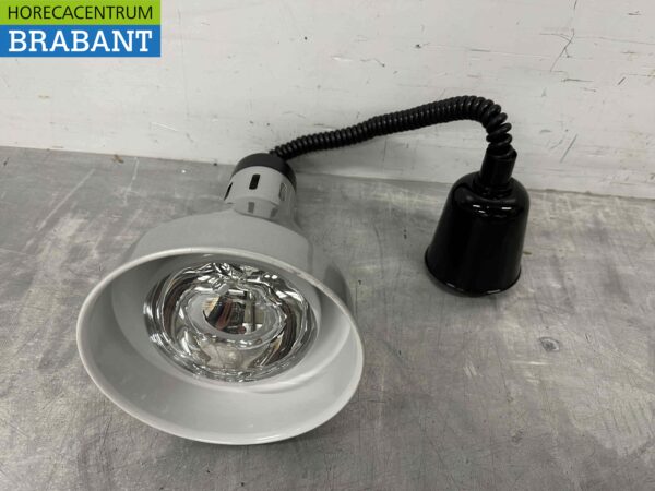 Warmtelamp Warmhoudlamp Zilver Infraroodlamp 250 watt 230V Horeca - Afbeelding 2