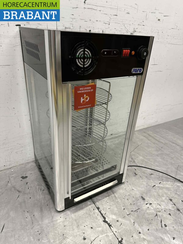 RVS Saro Warmhoudvitrine Warmtevitrine 97 liter 230V Horeca - Afbeelding 2