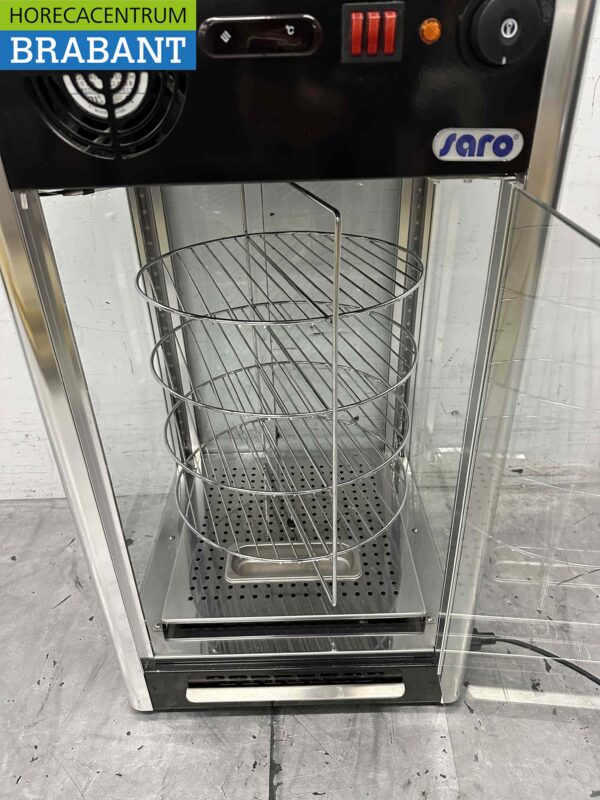 RVS Saro Warmhoudvitrine Warmtevitrine 97 liter 230V Horeca - Afbeelding 4