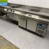 RVS MKN Baklijn Dubbel elektrisch fornuis Inductie en braadslede en koelwerkbank 300 cm 230/400V Horeca - Afbeelding 3