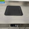 RVS MKN Baklijn Dubbel elektrisch fornuis Inductie en braadslede en koelwerkbank 300 cm 230/400V Horeca - Afbeelding 4