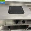 RVS MKN Baklijn Dubbel elektrisch fornuis Inductie en braadslede en koelwerkbank 300 cm 230/400V Horeca - Afbeelding 6