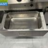 RVS MKN Baklijn Dubbel elektrisch fornuis Inductie en braadslede en koelwerkbank 300 cm 230/400V Horeca - Afbeelding 7