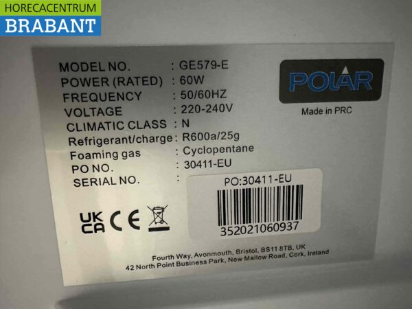 Polar Minibar Mini koelkast 29 liter 230V Horeca - Afbeelding 5