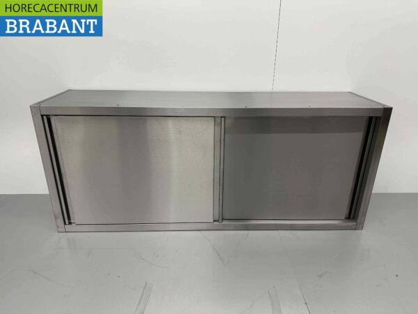RVS Wandkast Kast Premium-line 2 Schuifdeuren 160 cm Horeca