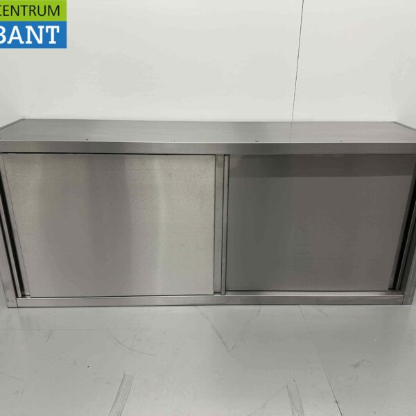 RVS Wandkast Kast Premium-line 2 Schuifdeuren 160 cm Horeca