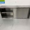 RVS Wandkast Kast Premium-line 2 Schuifdeuren 160 cm Horeca - Afbeelding 4