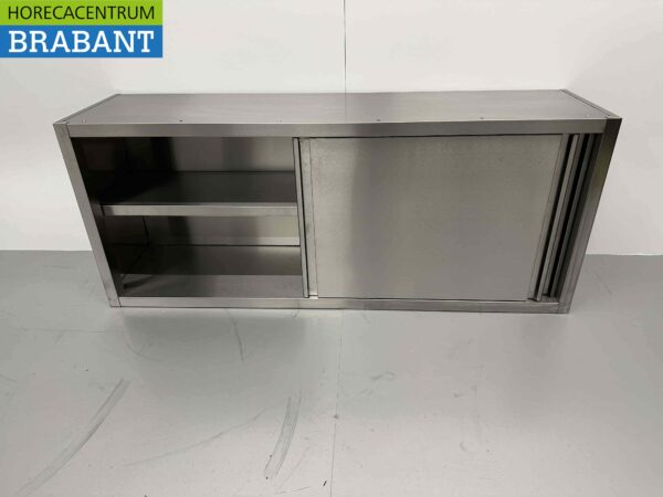 RVS Wandkast Kast Premium-line 2 Schuifdeuren 160 cm Horeca - Afbeelding 4