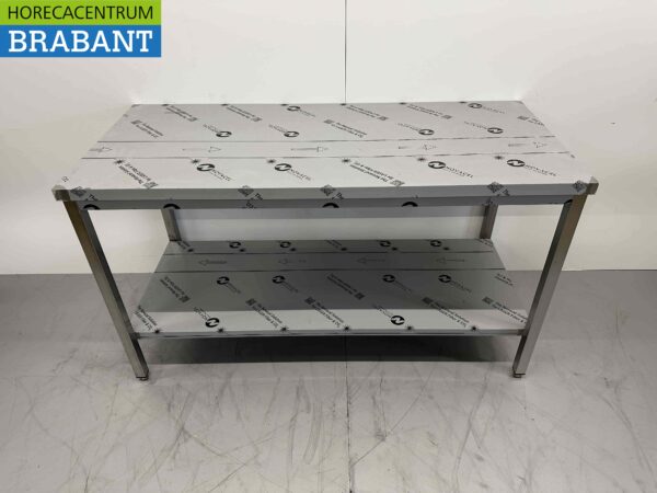 RVS Gastro M Werktafel Tafel 160 x 70 x 88 cm Horeca - Afbeelding 2
