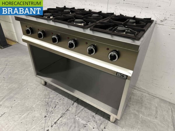 RVS 6 pits gasfornuis fornuis 700 Series 110 cm 36 kW Horeca - Afbeelding 4