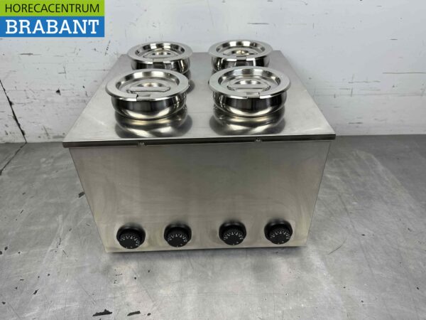 RVS Hotpot Hot Pot bain marie 4 x 2 liter 230V Horeca