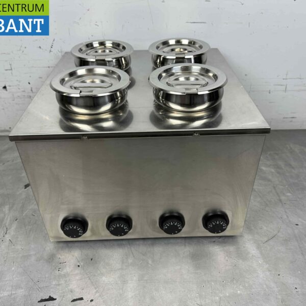 RVS Hotpot Hot Pot bain marie 4 x 2 liter 230V Horeca