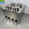 RVS Hotpot Hot Pot bain marie 4 x 2 liter 230V Horeca - Afbeelding 4
