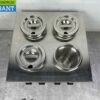 RVS Hotpot Hot Pot bain marie 4 x 2 liter 230V Horeca - Afbeelding 5